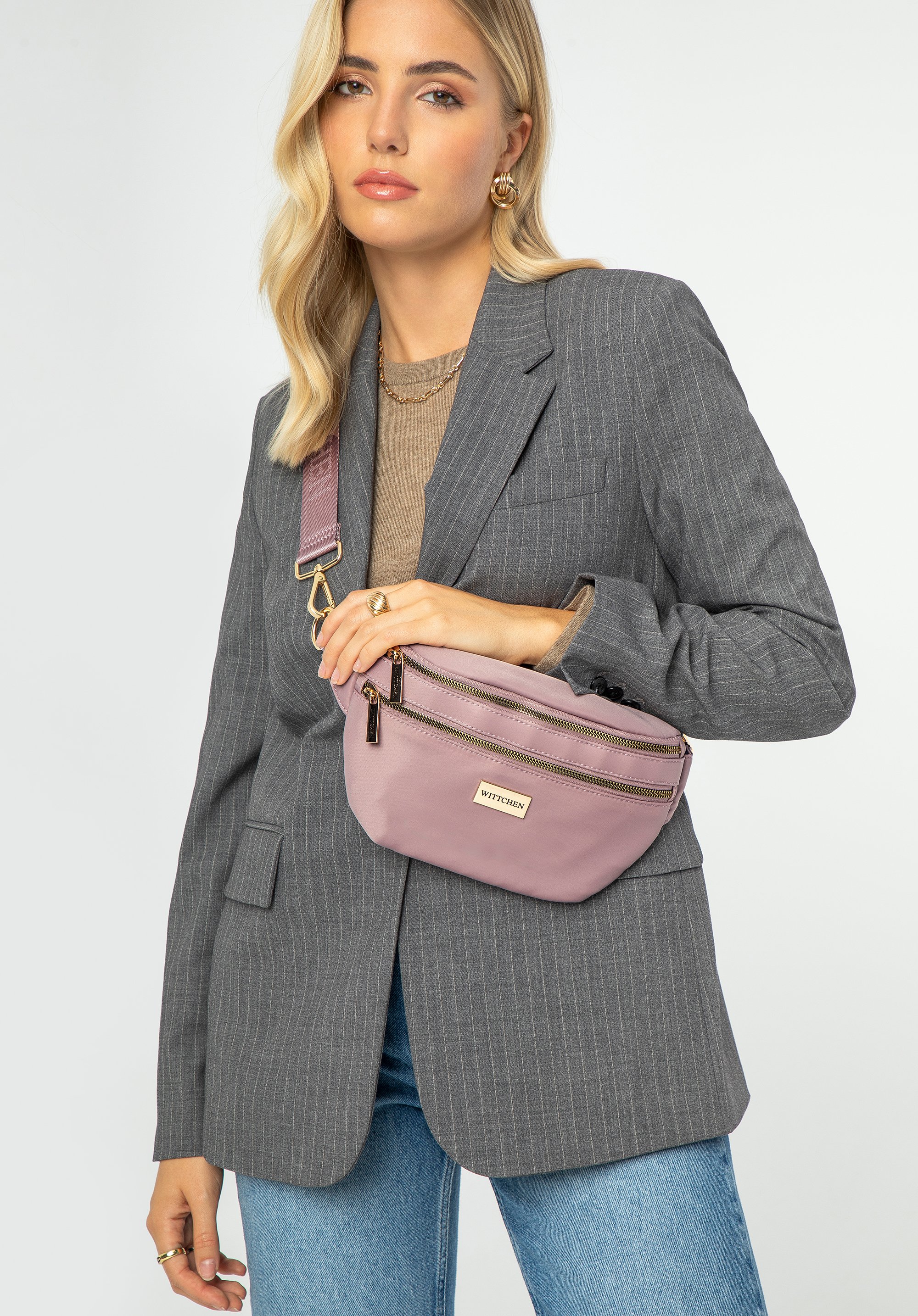 Damen-Gürteltasche aus Nylon mit verstellbarem Gürtel