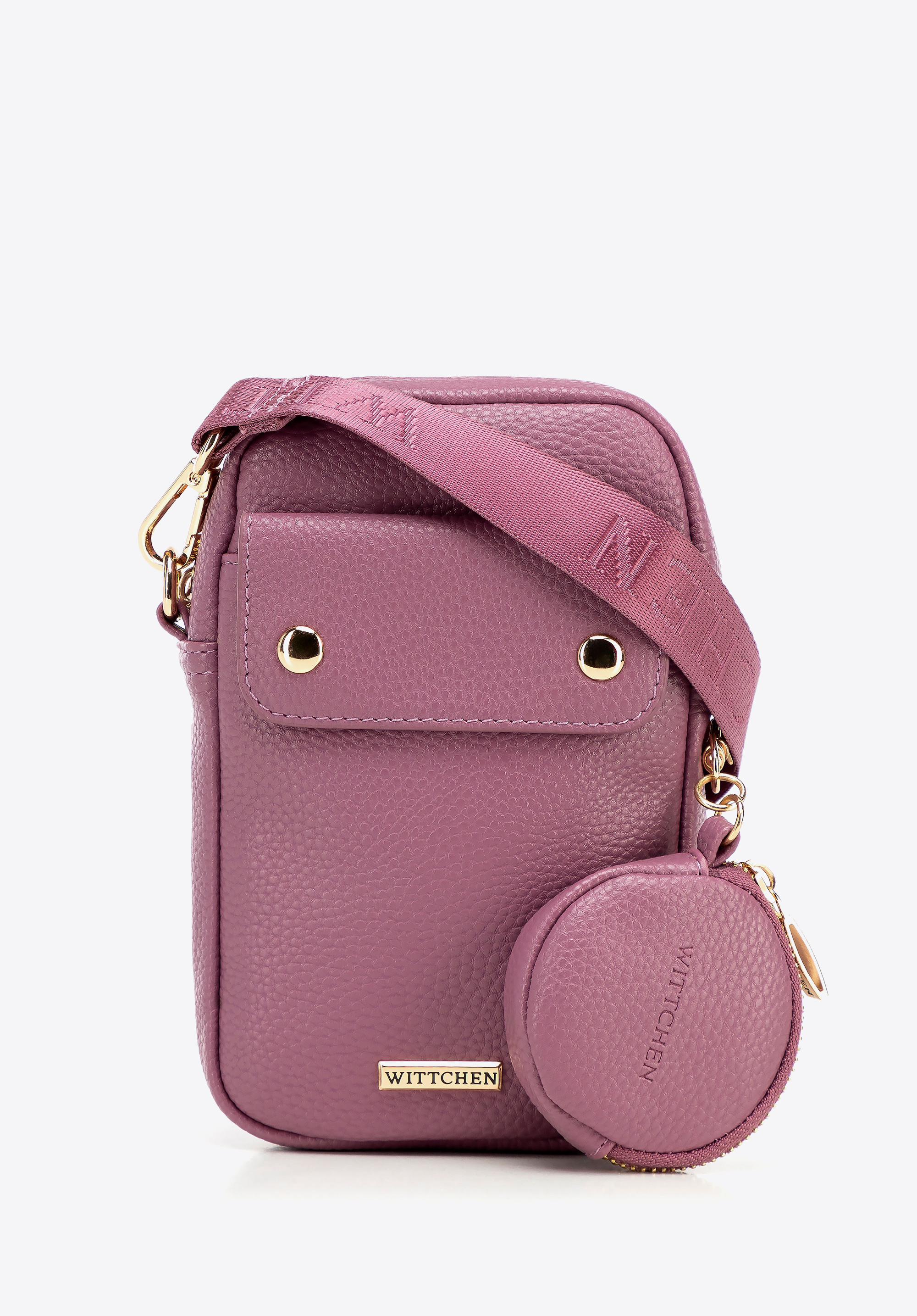 Damen-Mini-Tasche aus Öko-Leder, rosa, 100-2Y-011-F, Bild 1