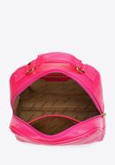 Damen-Rucksack aus gestepptem Öko-Leder, rosa, 97-4Y-620-5, Bild 3