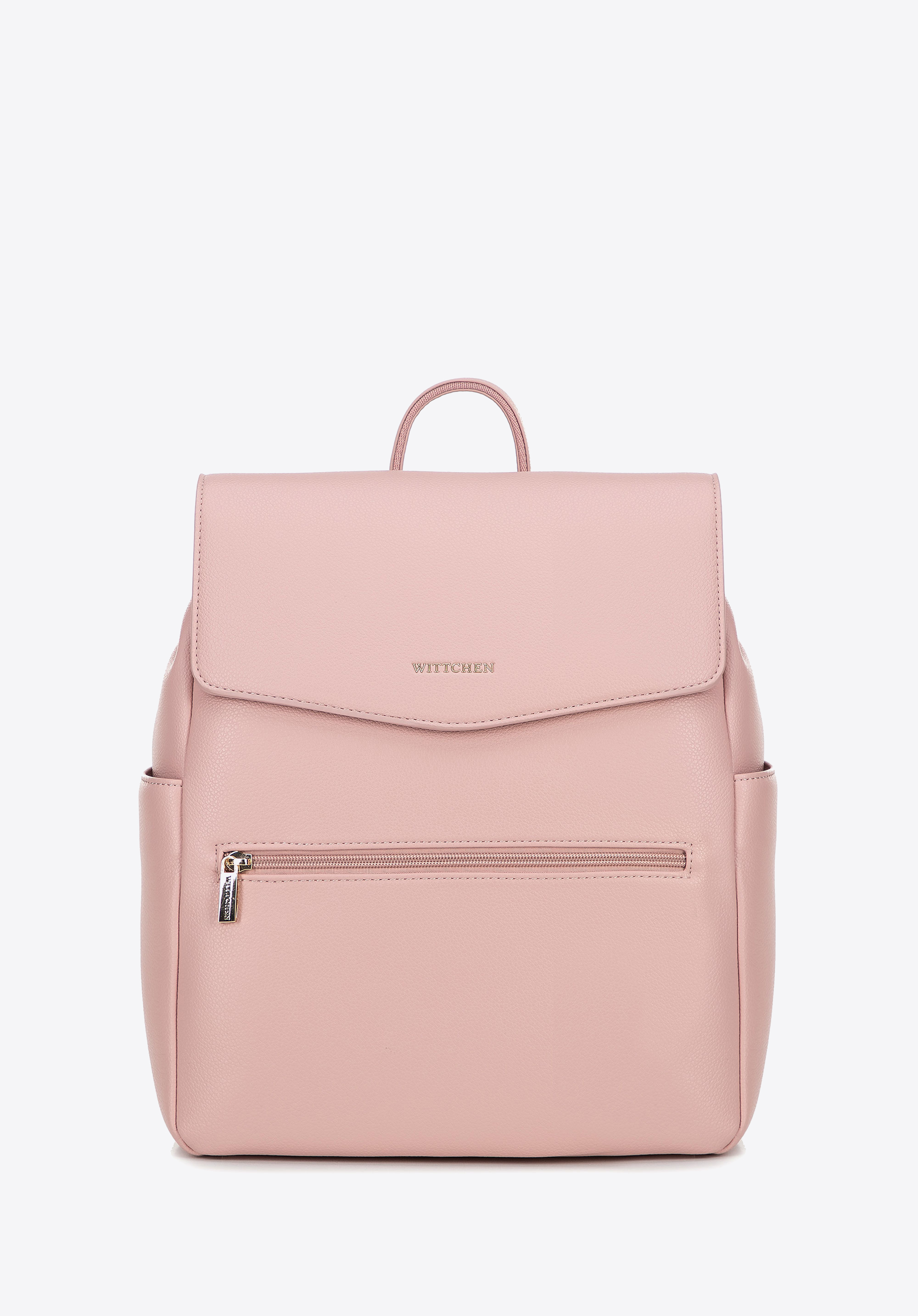 Damen-Rucksack aus Öko-Leder mit 13"-Laptopfach, rosa, 100-4Y-917-P, Bild 1