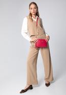 Damen-Umhängetasche aus Leder mit Kette, rosa, 29-4E-015-1S, Bild 15