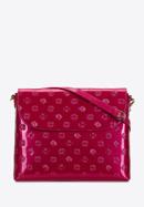Damen-Umhängetasche aus Metallic-Lackleder groß, rosa, 34-4-233-FF, Bild 1