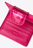 Damengeldbörse aus Lackleder mit Monogramm und Druckknopfverschluss, rosa, 34-1-362-PP, Bild 2