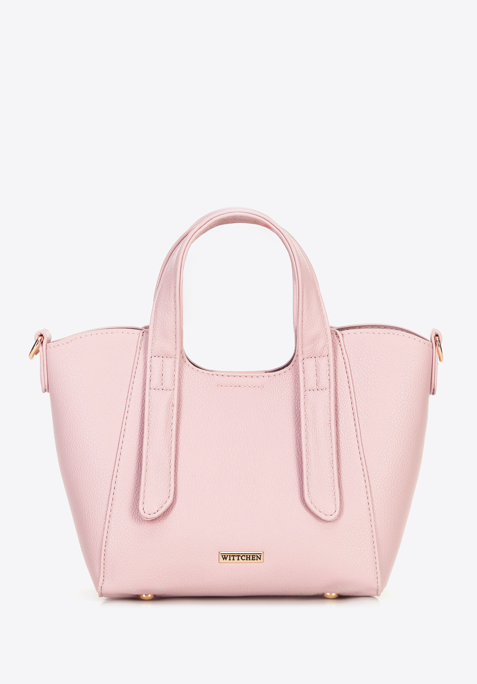 Damenhandtasche mit abnehmbarer Minitasche, rosa, 100-4Y-214-P, Bild 1