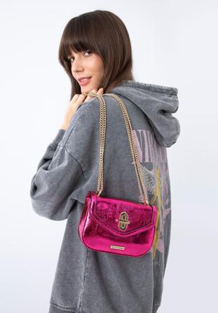 Damentasche mit Kette,, rosa, 97-4Y-754-P, Bild 1