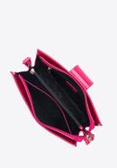 Doppelkammer-Umhängetasche für Damen aus Lackleder und Metallic-Leder, rosa, 34-4-240-11, Bild 3