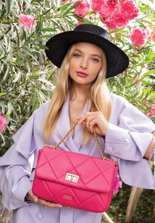 Gesteppte Damentasche mit Kette, rosa, 97-4Y-228-P, Bild 1