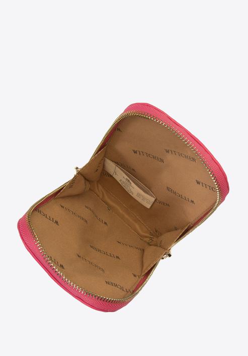 Gesteppte Mini-Tasche für Damen, rosa, 93-2Y-531-N, Bild 4