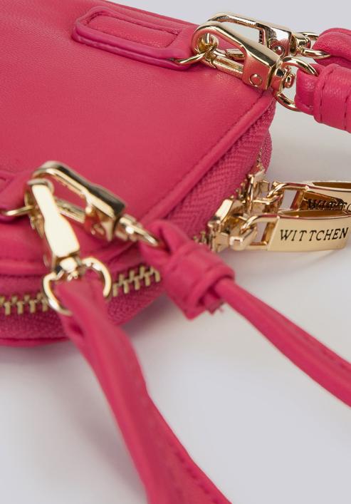Gesteppte Mini-Tasche für Damen, rosa, 93-2Y-531-N, Bild 5