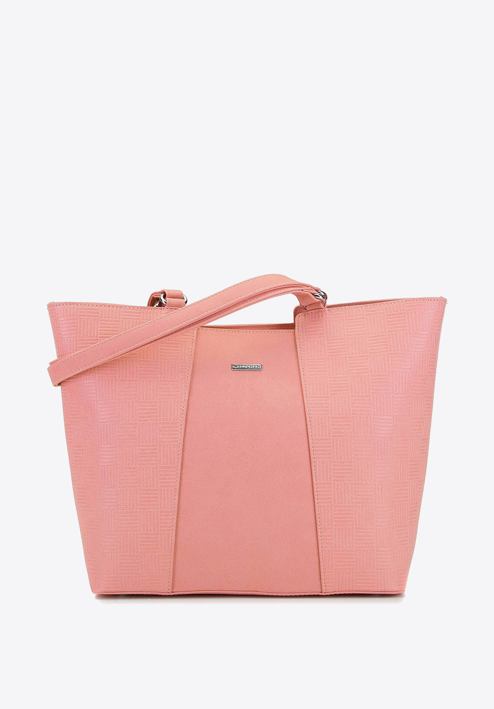 GROSSER SHOPPER IN TRAPEZFORM AUS KUNSTLEDER