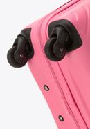 Kabinenkoffer aus ABS mit geometrischer Prägung, rosa, 56-3A-751-34, Bild 6