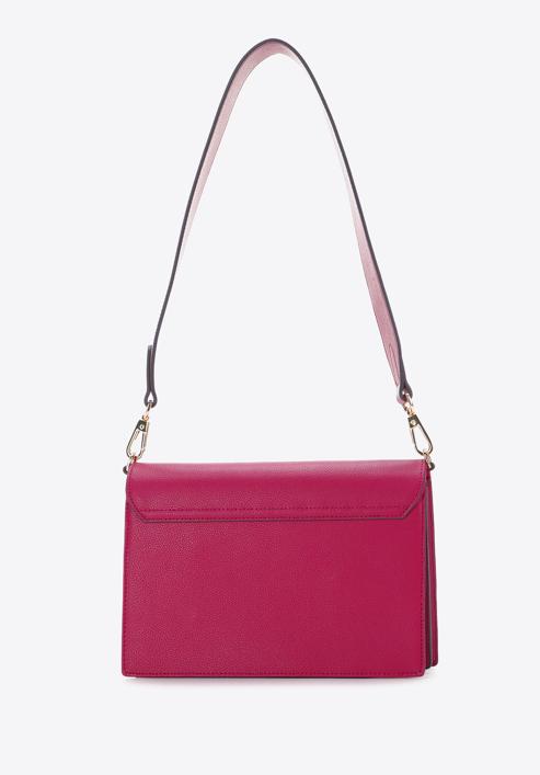 Klassische Damenhandtasche aus Leder, rosa, 97-4E-631-P, Bild 4