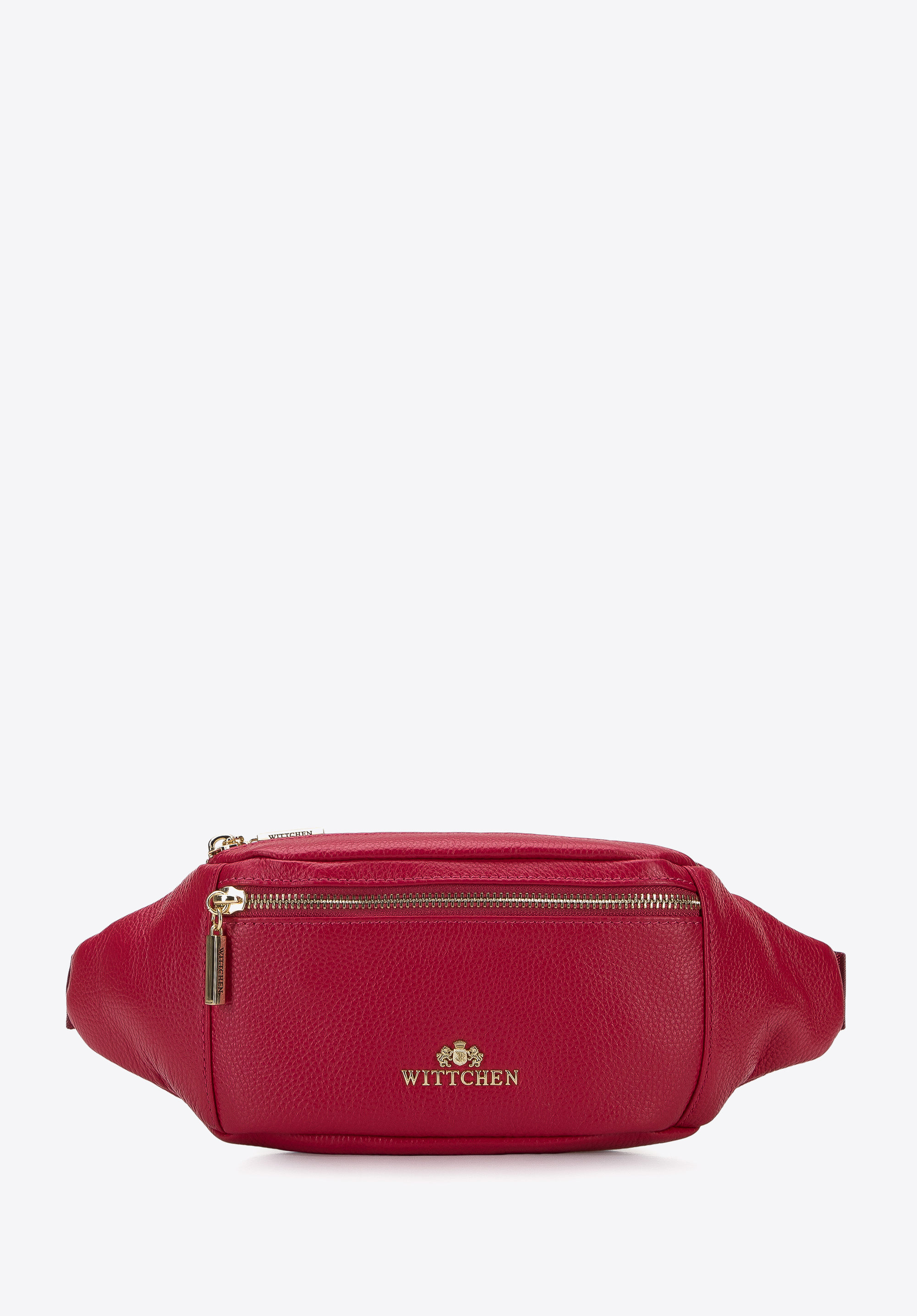 Klassische Gürteltasche aus Leder, rosa, 96-4E-604-P, Bild 1