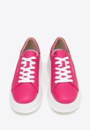 Klassische Sneakers aus Leder mit dicker Sohle, rosa, 98-D-961-Z-39, Bild 3