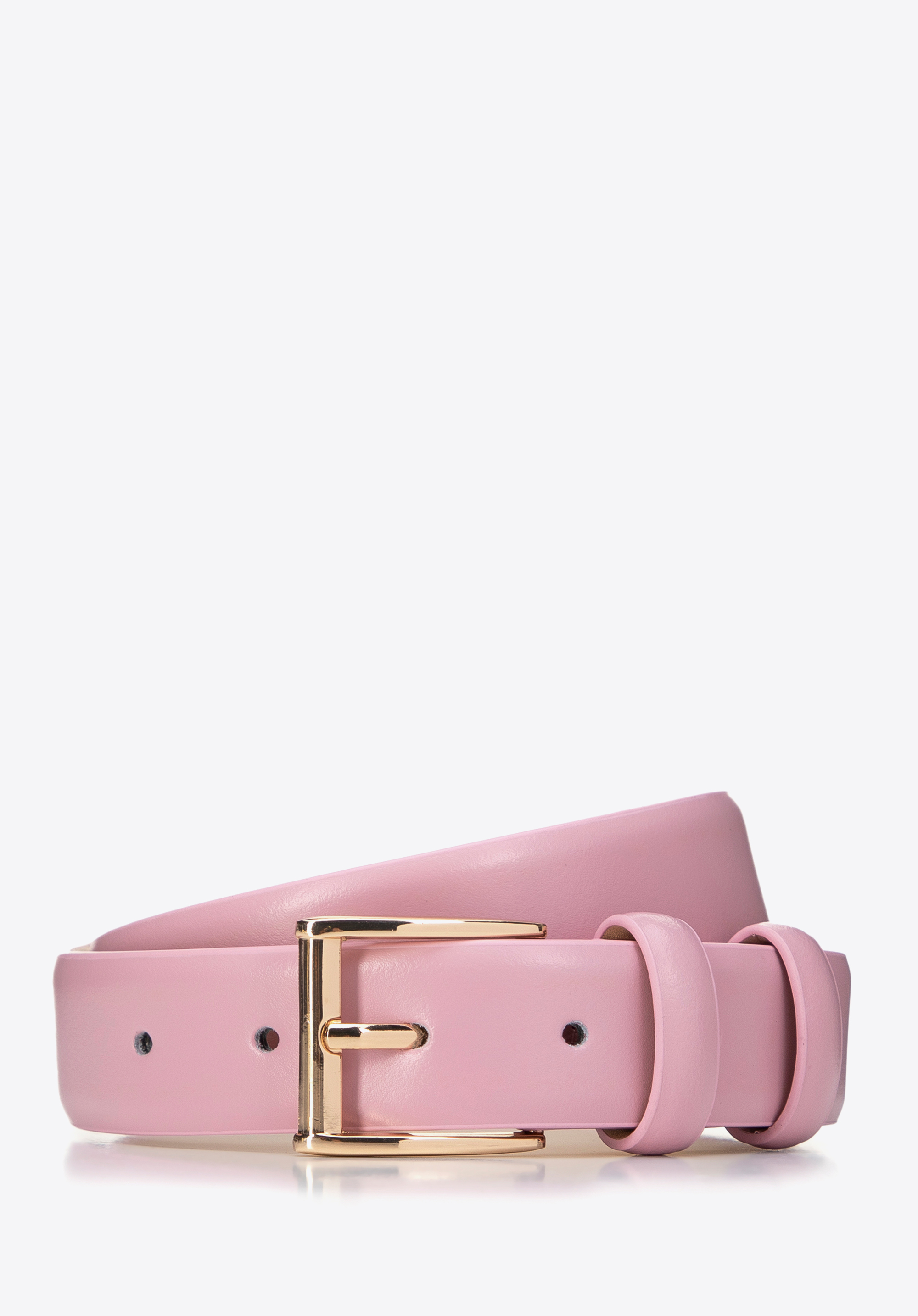 Klassischer Damen-Ledergürtel, rosa, 99-8D-125-P-L, Bild 1