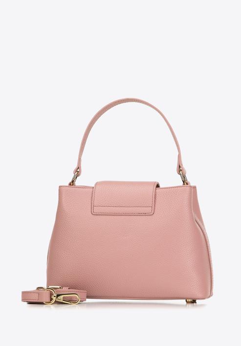 Kleine Handtasche aus Naturleder, rosa, 98-4E-613-0, Bild 2