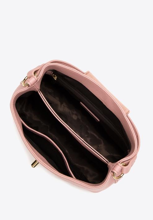 Kleine Handtasche aus Naturleder, rosa, 98-4E-613-0, Bild 3
