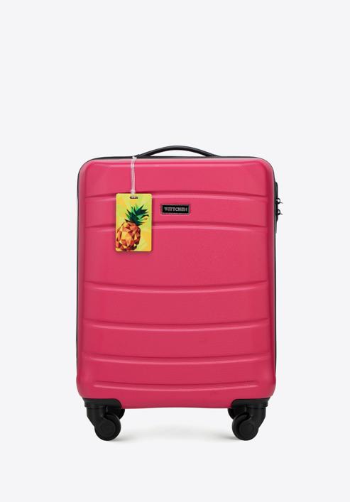 Kleiner Koffer mit Gepäckanhänger, rosa, 56-3A-651-01Z, Bild 1