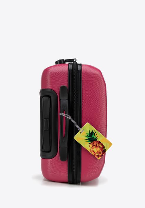 Kleiner Koffer mit Gepäckanhänger, rosa, 56-3A-651-01Z, Bild 4