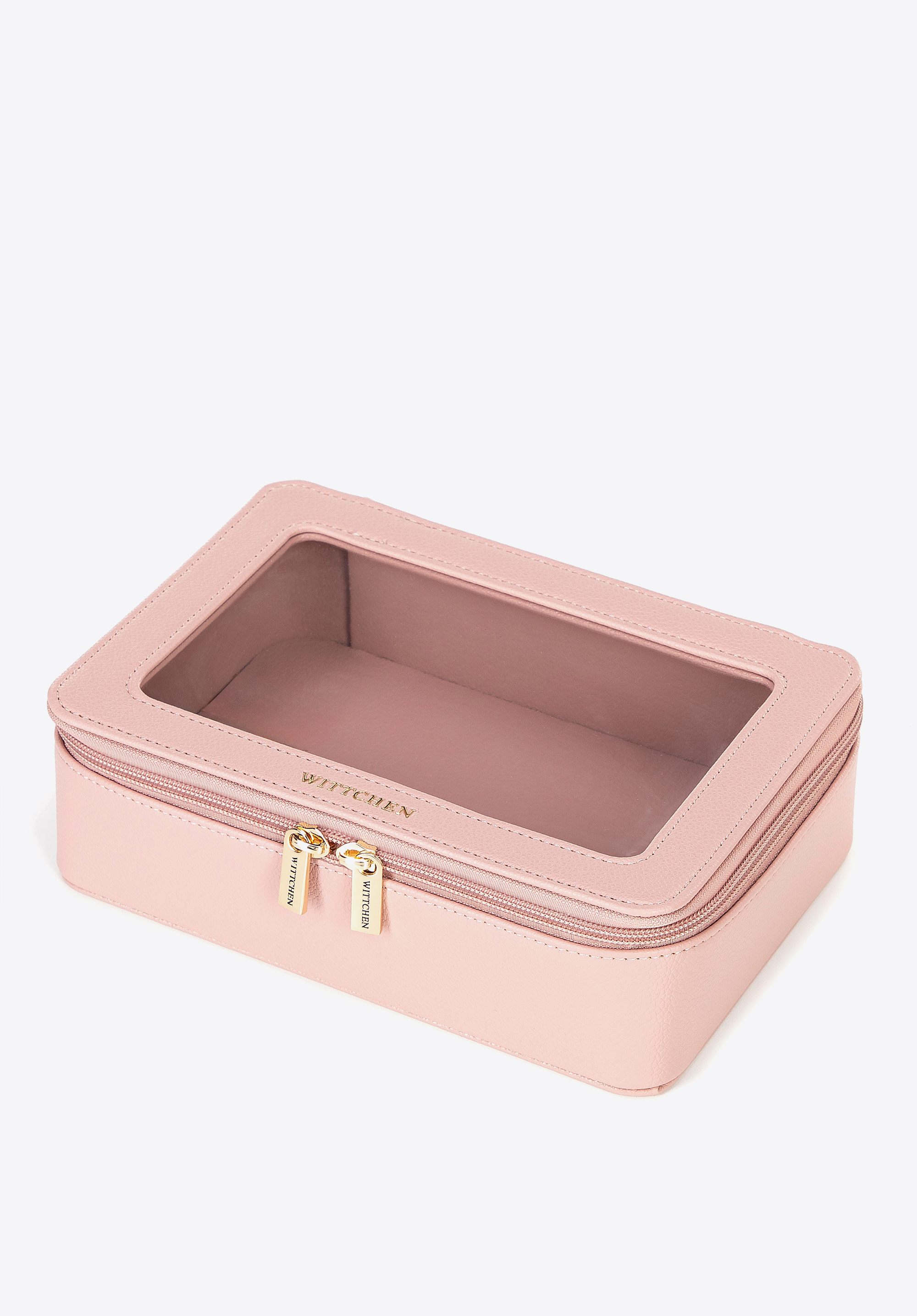 Kosmetiktasche aus Öko-Leder, rosa, 100-4Y-922-P, Bild 1