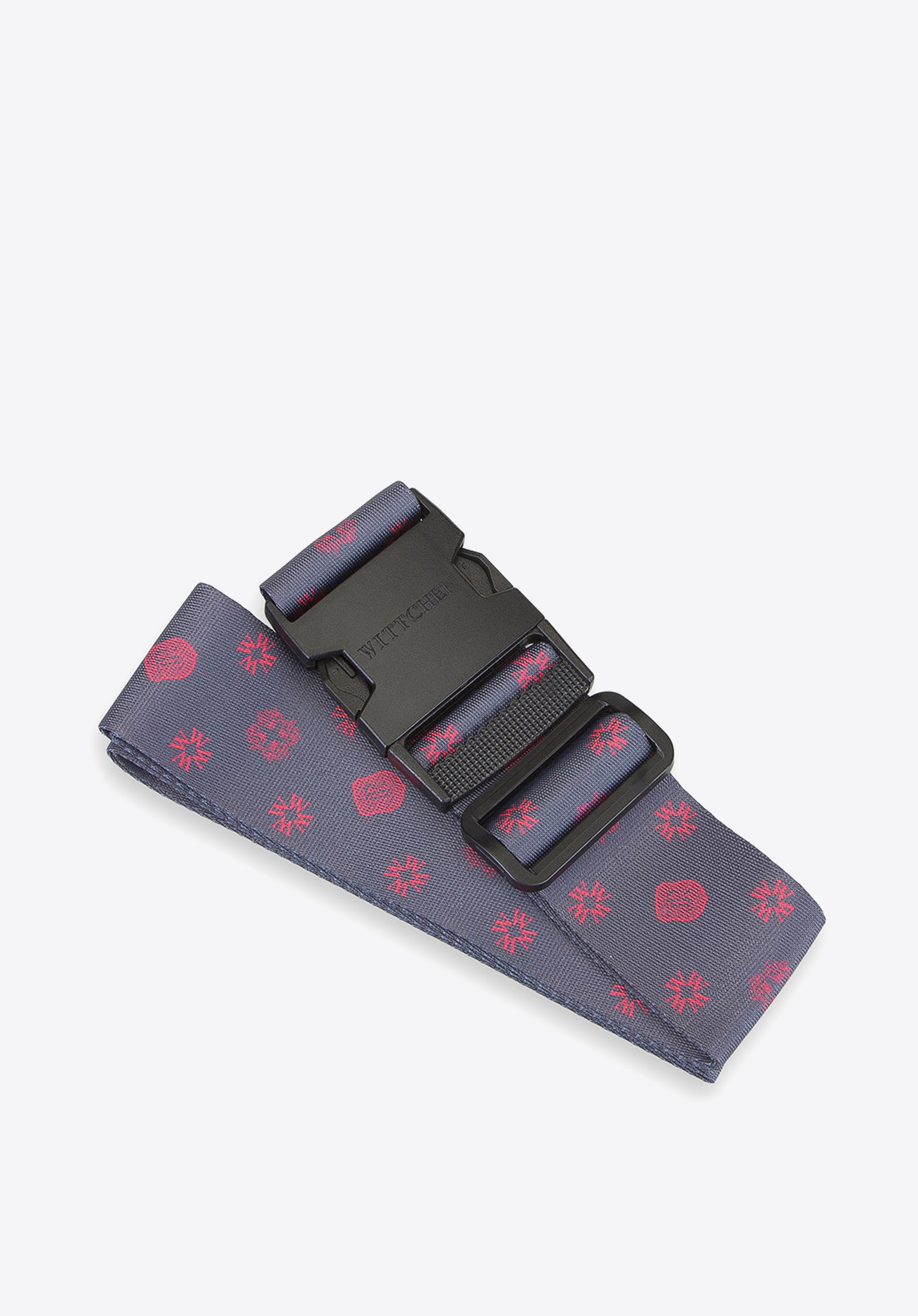 Sicherheitsgurt für Gepäck mit Monogramm, rosa-lila, 56-30-015-45, Bild 1