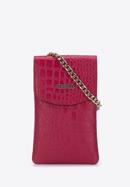 Mini-Tasche aus Leder mit  Kette, rosa, 29-2E-001-11, Bild 1