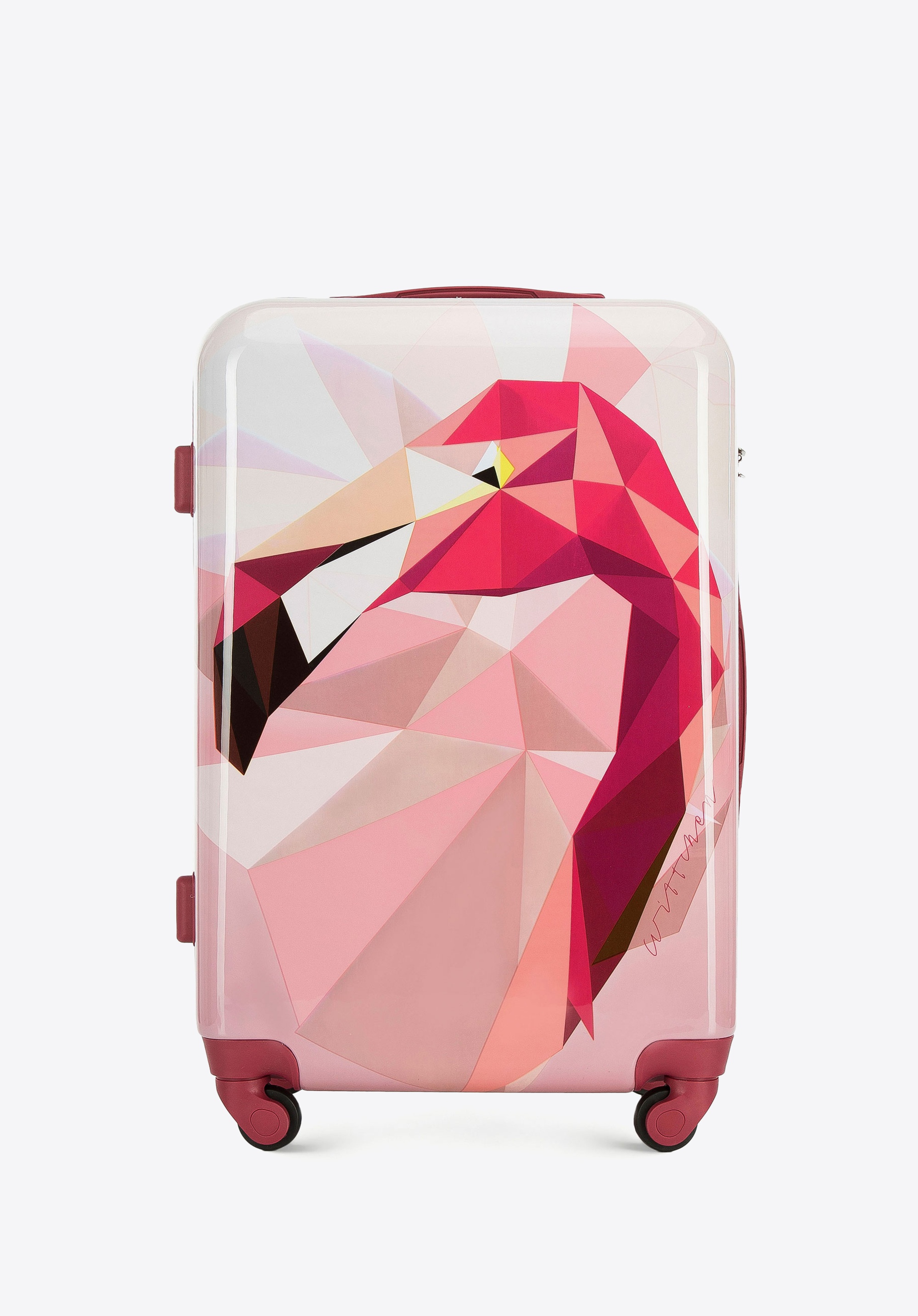 Mittelgroßer Koffer aus ABS | WITTCHEN, rosa, 56-3A-642-35, Bild 1