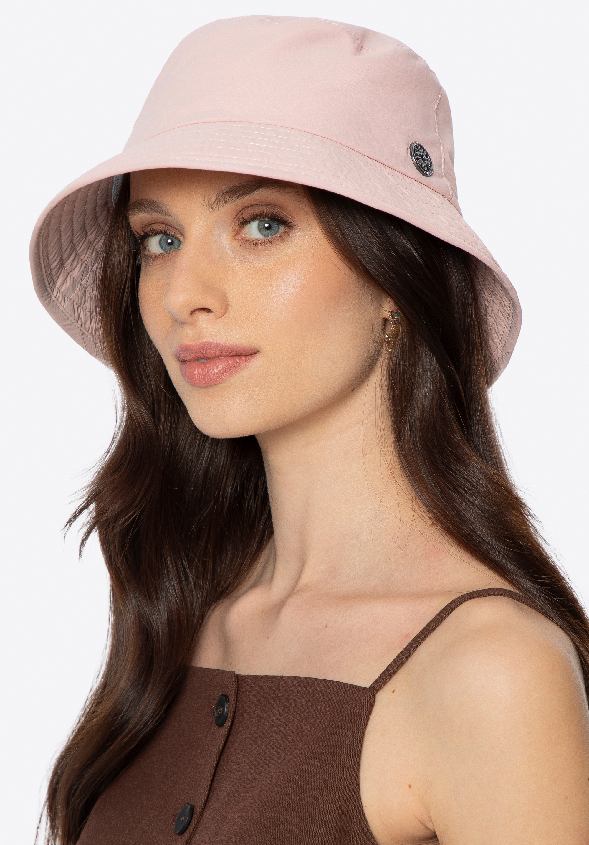 Nylon-Fischerhut für Damen, rosa, 100-HF-001-P, Bild 1