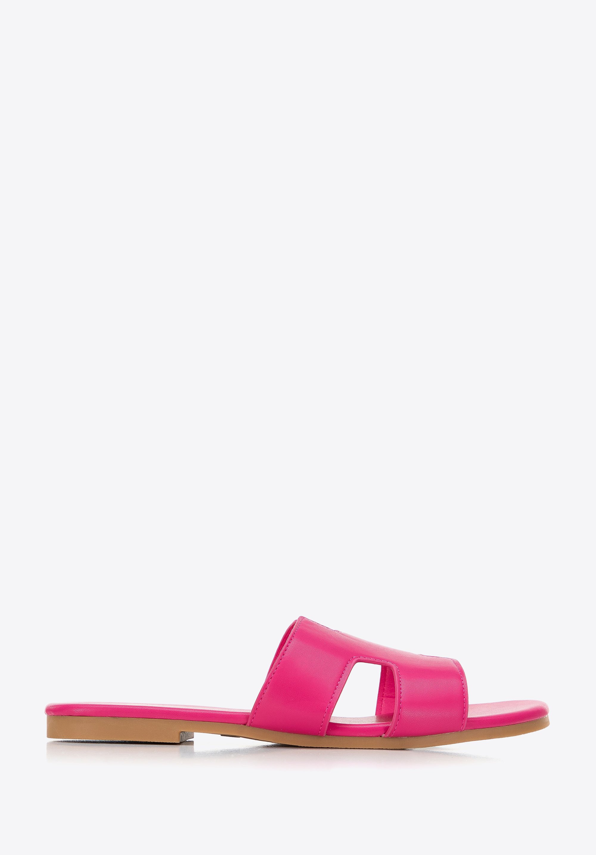 Pantoletten aus Öko-Leder für Damen, rosa, 98-DP-803-P-35, Bild 1