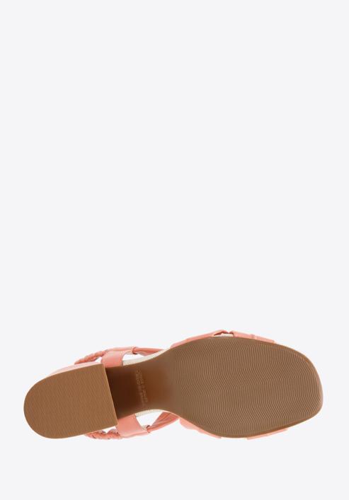 Sandaletten aus Leder mit Knoten, rosa, 94-D-754-P-37, Bild 6