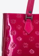 Shopper-Tasche aus Lackleder mit Monogramm, rosa, 34-4-098-6L, Bild 5