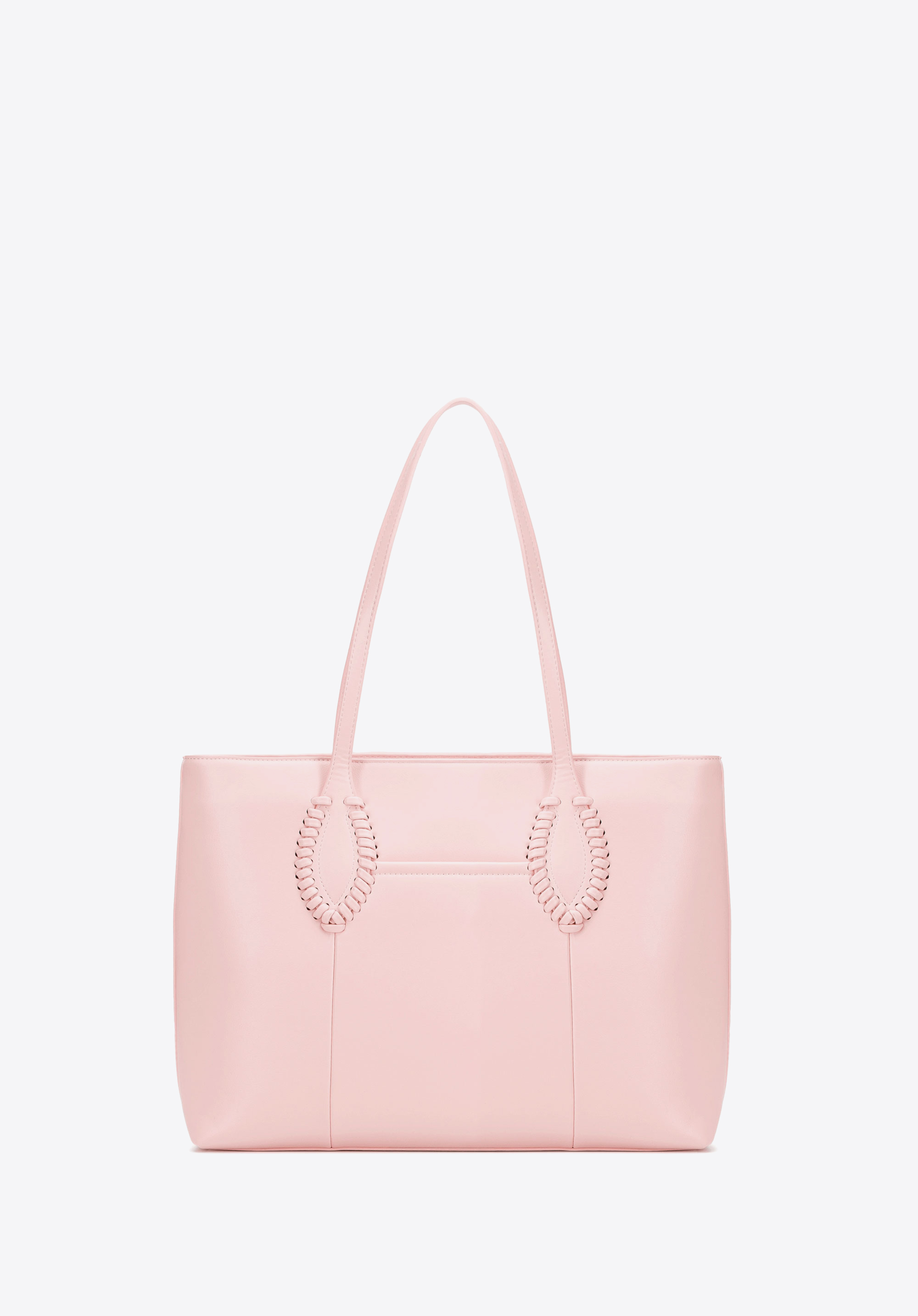 Shopper Tasche aus Öko-Leder für Damen, rosa, 100-4Y-234-P, Bild 1