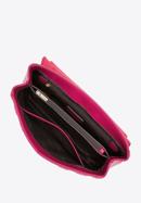 Umhängetasche für Damen aus Leder mit dekorativem Monogramm, rosa, 97-4E-608-P, Bild 4