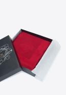 Eșarfă de mătase țesută cu monogramă de damă, roșu închis, 93-7F-008-4, Fotografie 15