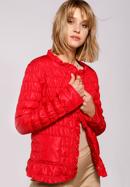 Jachetă de damă matlasată și șifonată, roșu, 92-9N-402-3-S, Fotografie 2