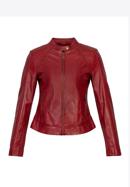 Jachetă din piele clasică pentru femei, roșu, 97-09-804-D3-M, Fotografie 30