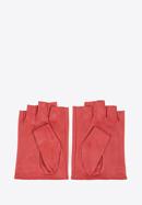 Mănuși de damă din piele fără degete cu perforații, roșu, 46-6-303-2T-S, Fotografie 2