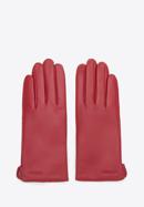 Mănuși de damă din piele netedă, roșu, 44-6A-003-5-XL, Fotografie 2