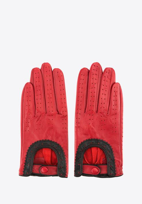 Mănuși de damă din piele pentru mașină, roșu, 46-6L-292-2T-M, Fotografie 3