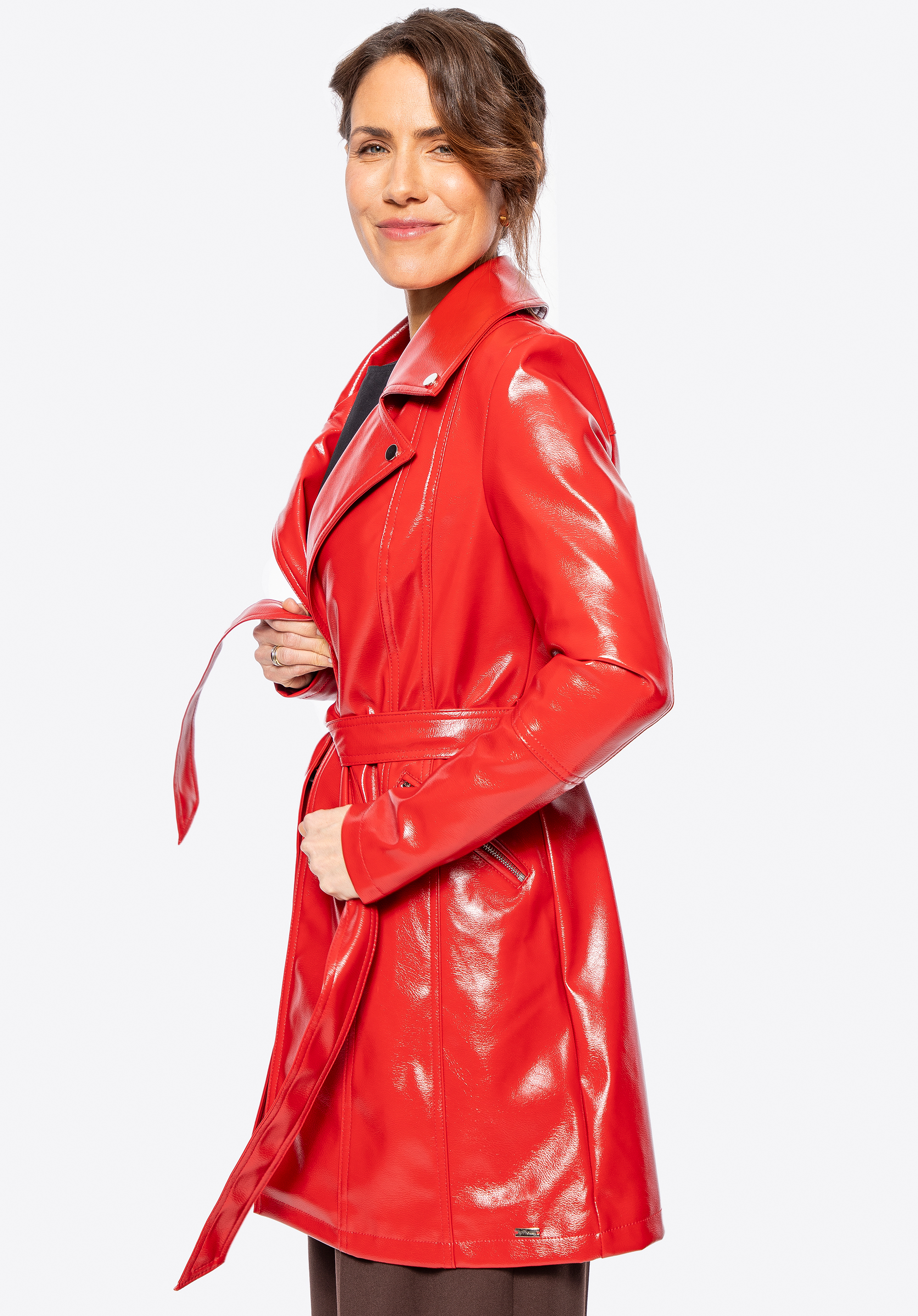 Palton de damă roşu