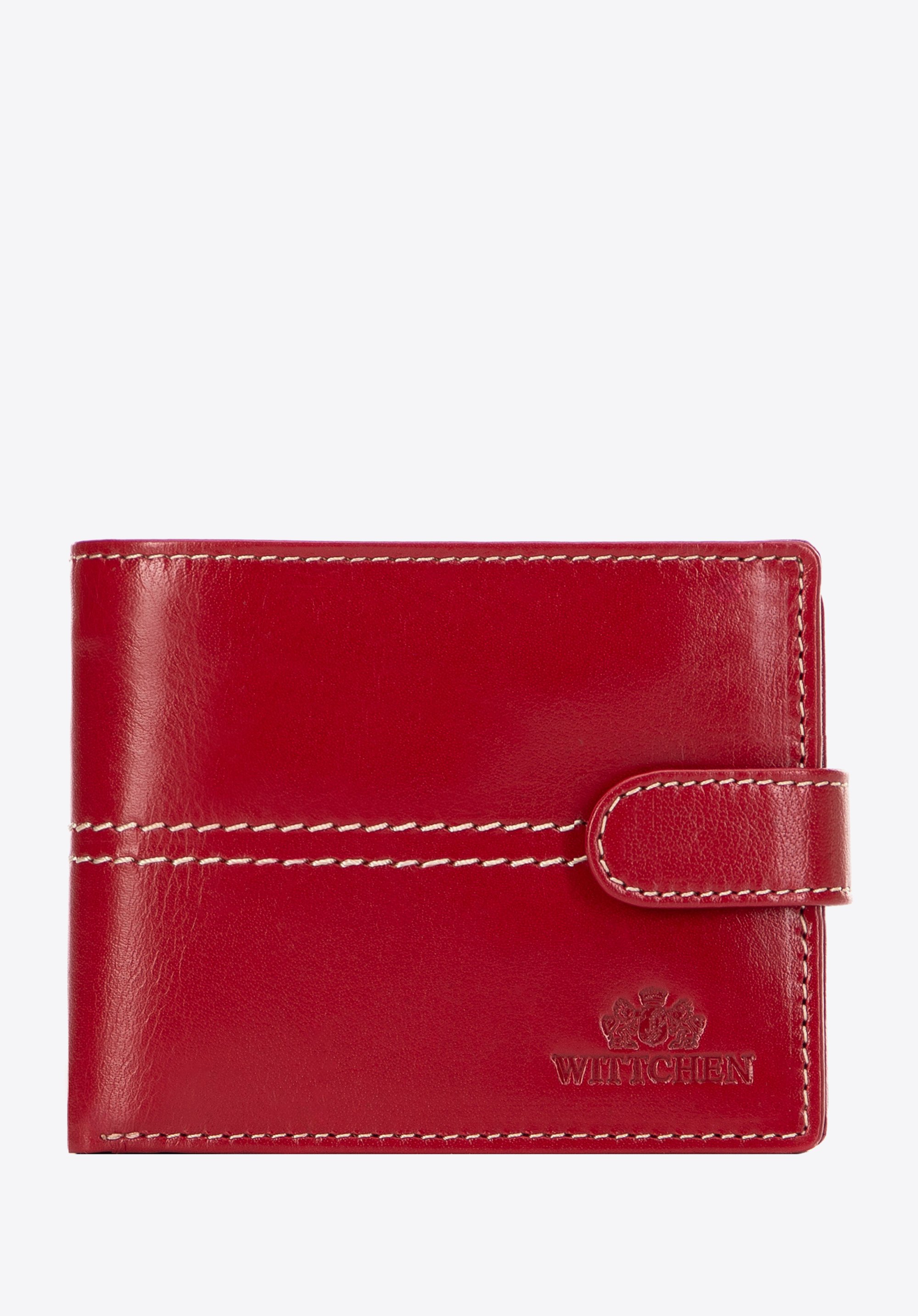 Portofel de damă din piele, roșu, 14-1-115-LG3, Fotografie 1