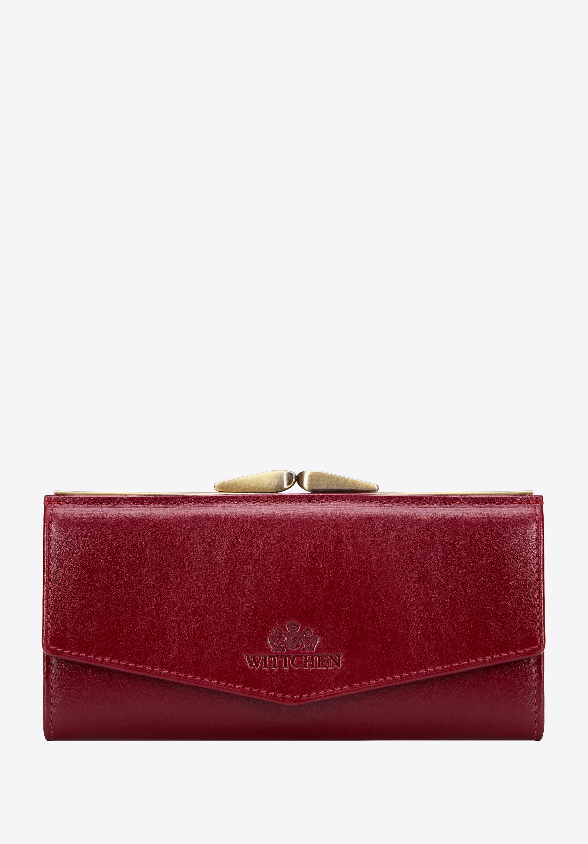 Portofel din piele pentru femei cu buzunar pentru card de înregistrare, roșu, 21-1-079-L30, Fotografie 1