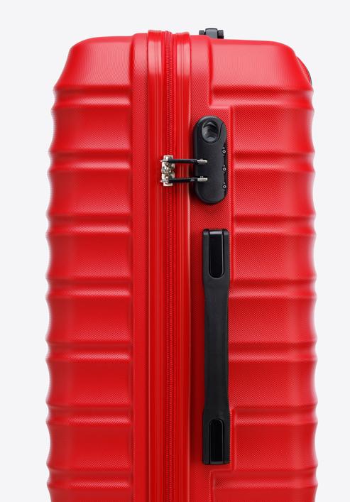 Set valize din ABS, cu dungi orizontale, roșu, 56-3A-31S-55, Fotografie 8
