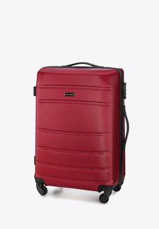 Set valize ABS canelate, roșu, 56-3A-65S-35, Fotografie 1