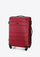 Set valize ABS canelate, roșu, 56-3A-65S-34, Fotografie 5