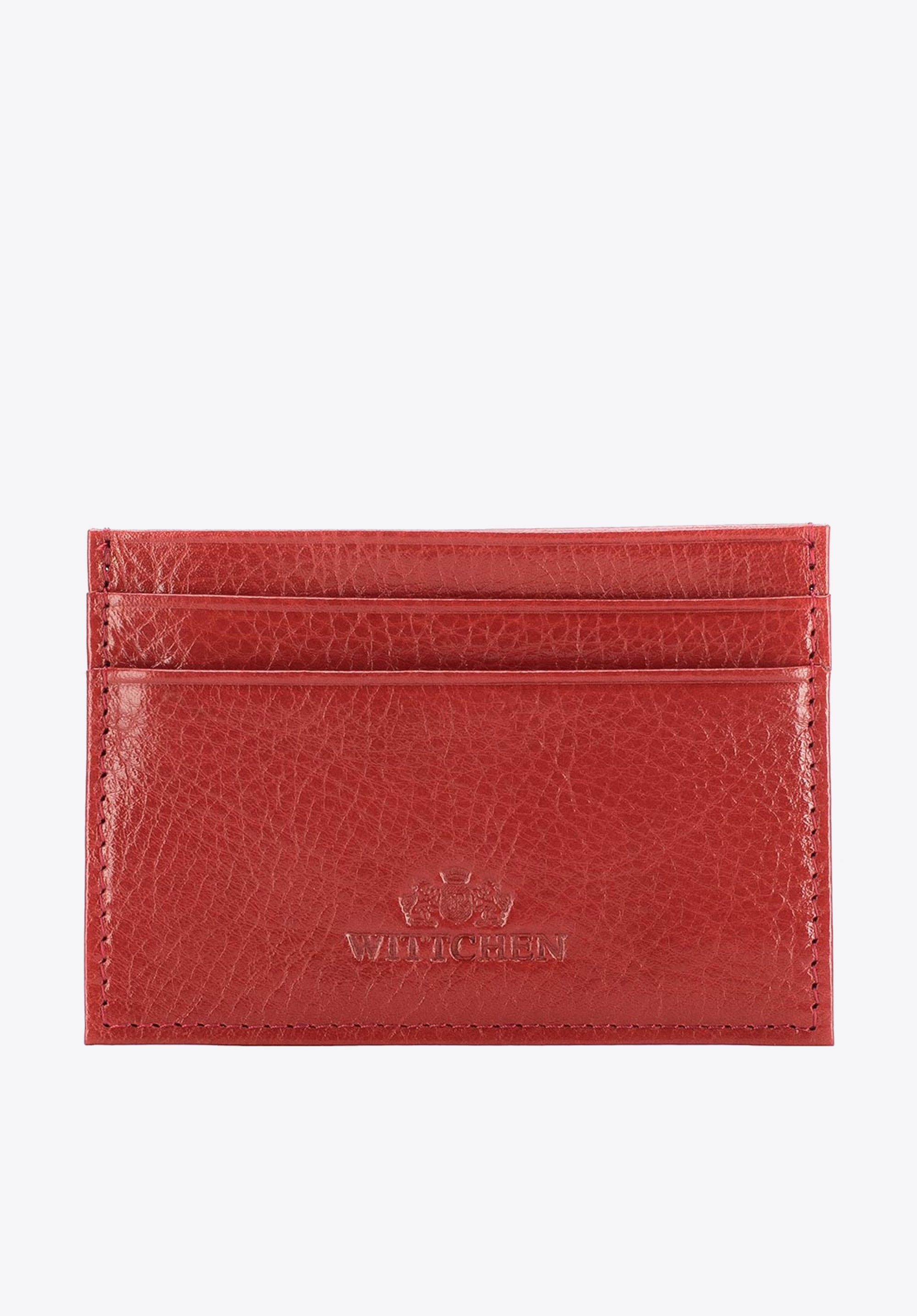 Toc pentru carduri din piele, basic, roșu, 21-2-038-3, Fotografie 1