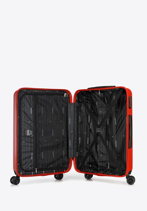 Un set de valize din ABS cu dungi diagonale, roșu, 56-3A-74S-80, Fotografie 6