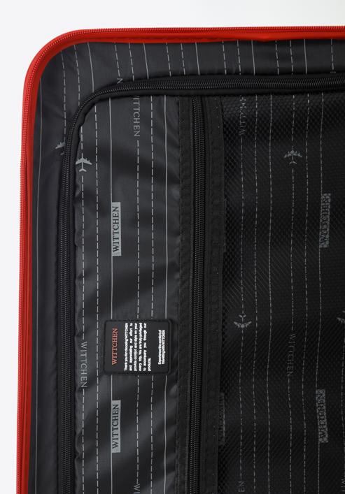 Un set de valize din ABS cu dungi diagonale, roșu, 56-3A-74K-30, Fotografie 8