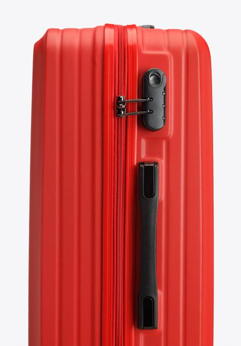 Un set de valize din ABS cu dungi diagonale, roșu, 56-3A-74K-30, Fotografie 9