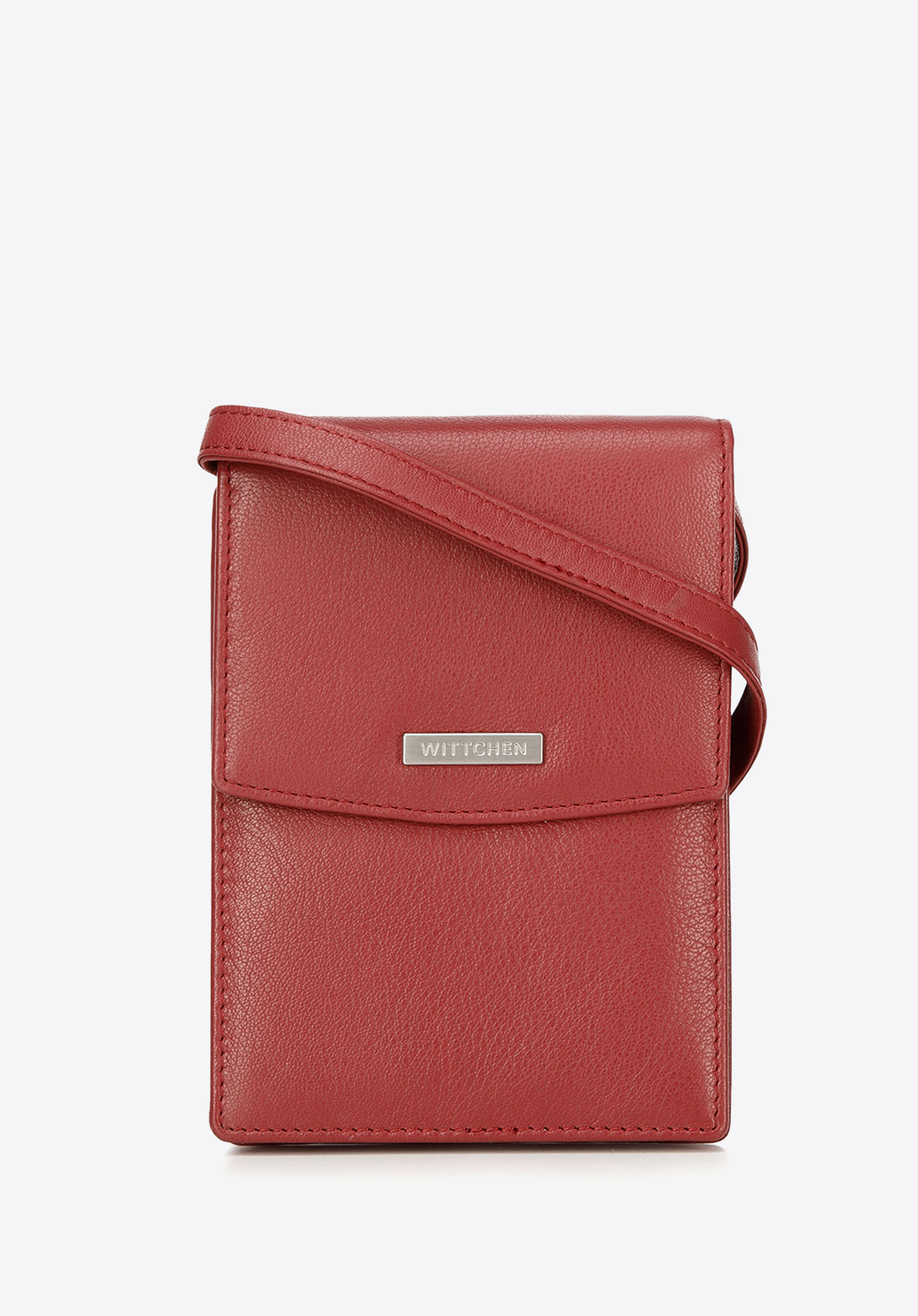 2-in-1 Mini-Crossbody-Tasche aus Leder, rot, 26-2-100-3, Bild 1